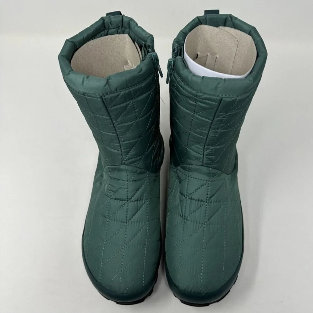Bogs Snowday II Mid Waterproof Slip On Winter Snow Boot Jade Sz 7 New - Picture 2 of 3